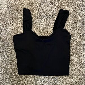 Abercrombie & Fitch Black Crop Top size M